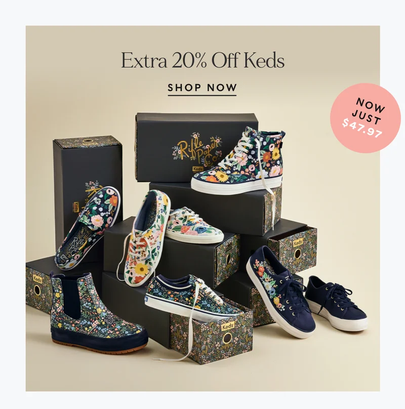 Extra 20% Off Keds