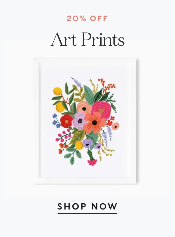 20% Off Art Prints