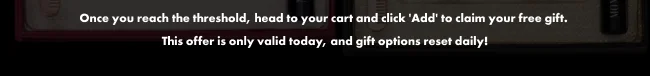 Add free gift in your cart