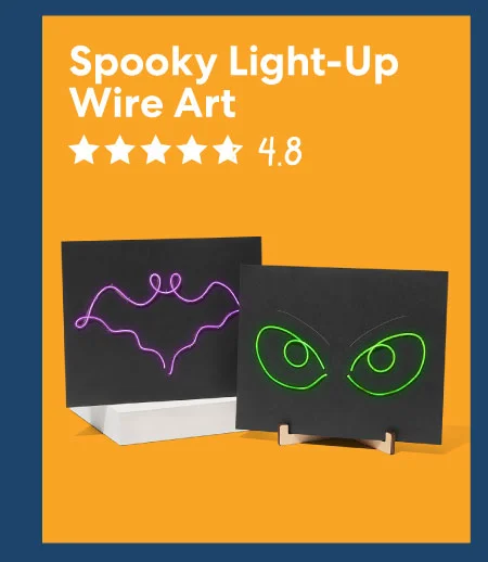 Spooky Light-Up Wire Art