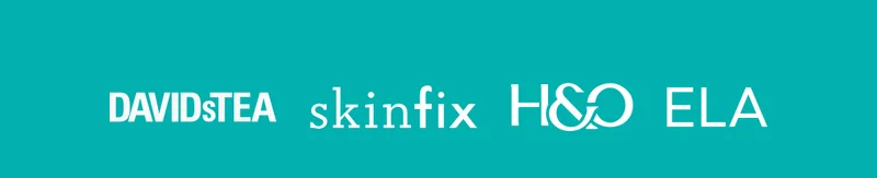 DAVIDsTEA, Skinfix, Hemlock & Oak, Ela Handbags