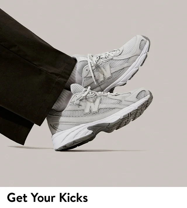 A pair of New Balance sneakers.