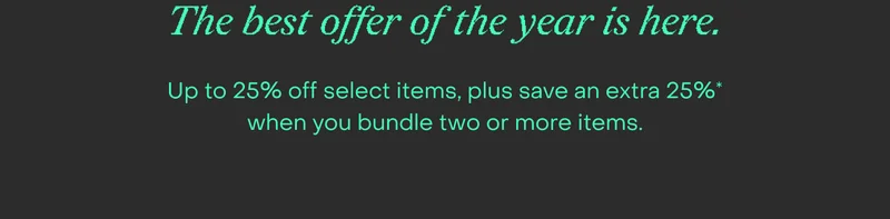 The best offer of the year is here.