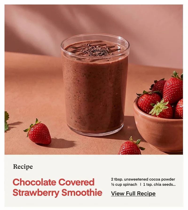 Chocolate Strawberry smoothie