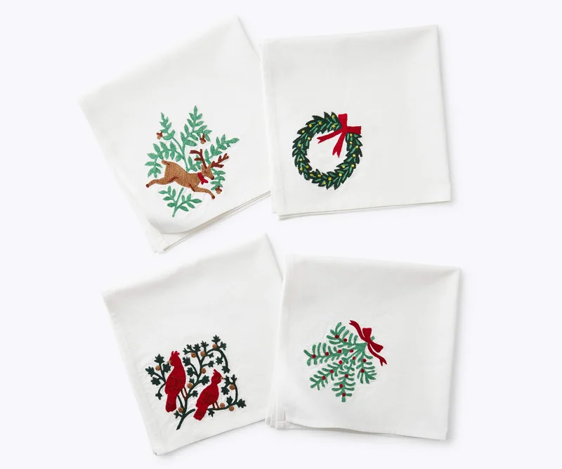 Image of Cotton Napkins - Christmastide