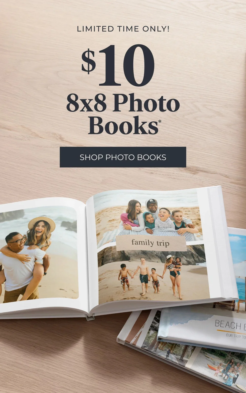 $10 Photo Books, 50% Off $49+, 40% Off $29+, 12 Free Thank You Cards