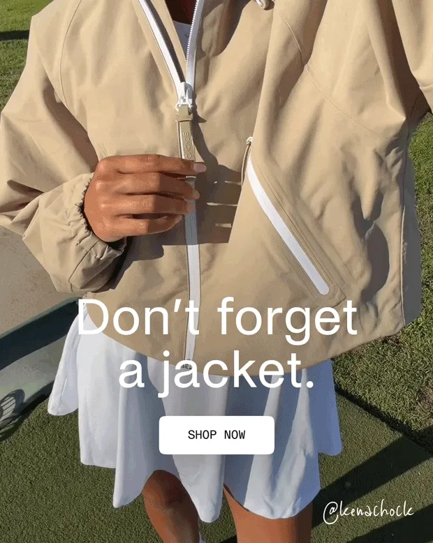 Don't forget a jacket.