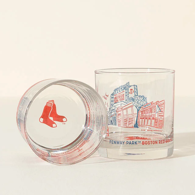 MLB Stadiumscape Rocks Glasses - Set of 2