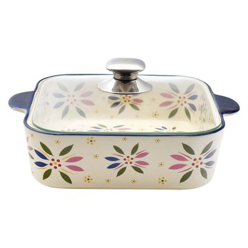 Temp-tations Old World 2.5-qt Soft Square Baker w/ Cook & Look Lid