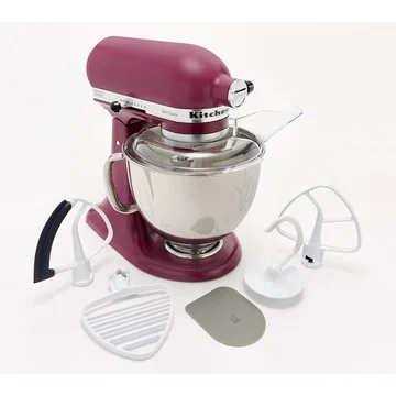 KitchenAid 5-qt Artisan Stand Mixer w/ Pastry Beater and Flex Edge
