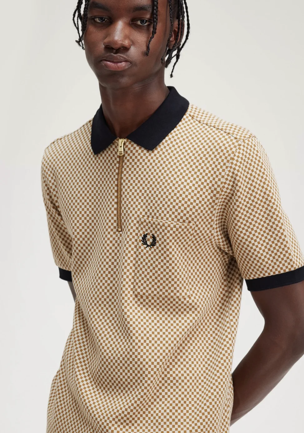 Micro-Chequerboard Polo