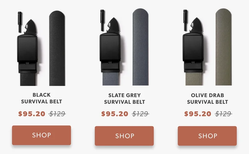Shop Survival Belt