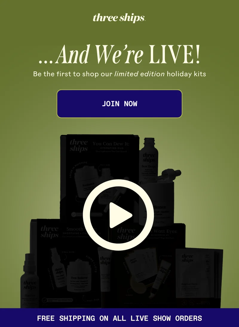 Holiday Live Show. Sign up now.