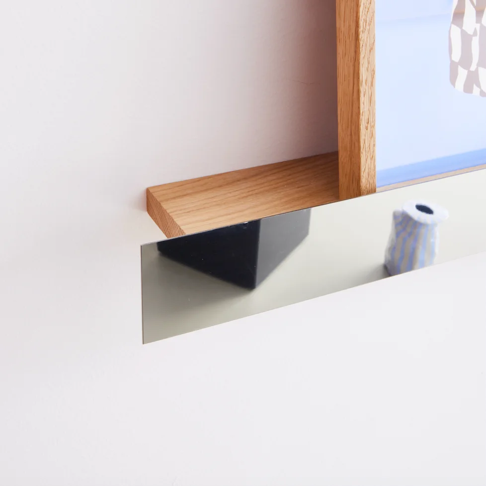 Polished Steel Shelf