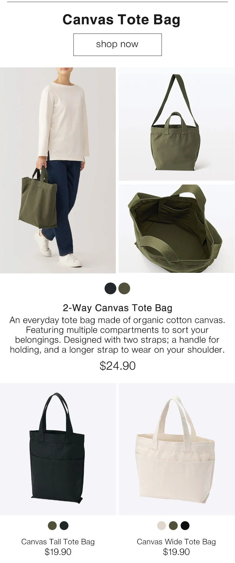Shop Canvas Tote Bag