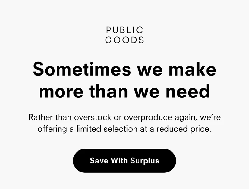 Save with surplus