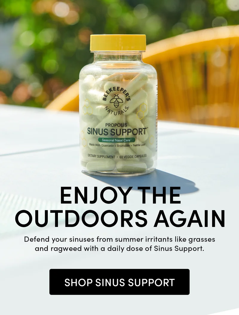 Defend you sinuses from summer irritant like grasses and ragweed with a daily dose of sinus support.