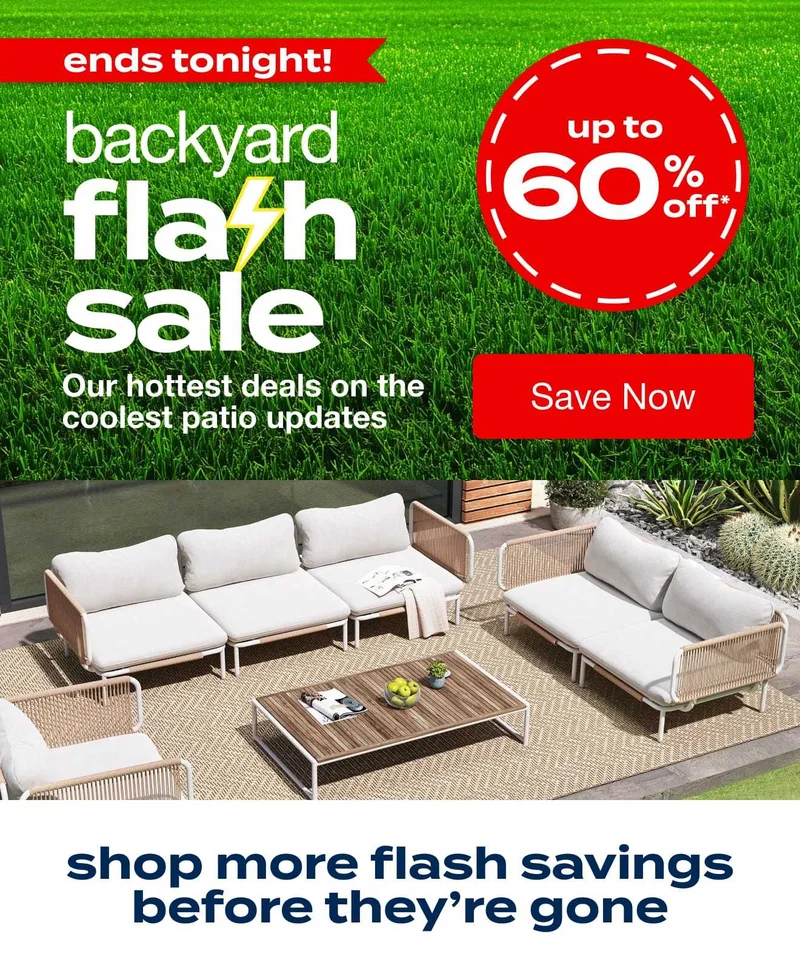 Backyard Flash Sale
