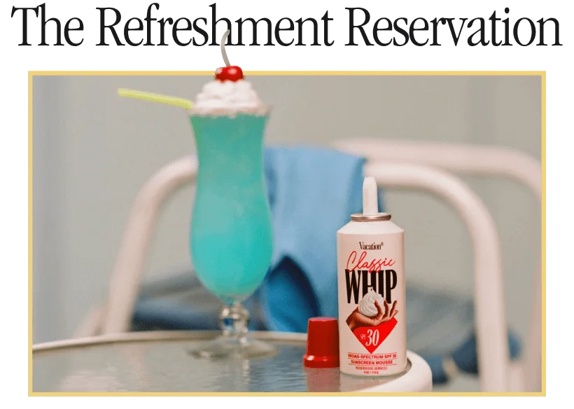 refreshment reservation