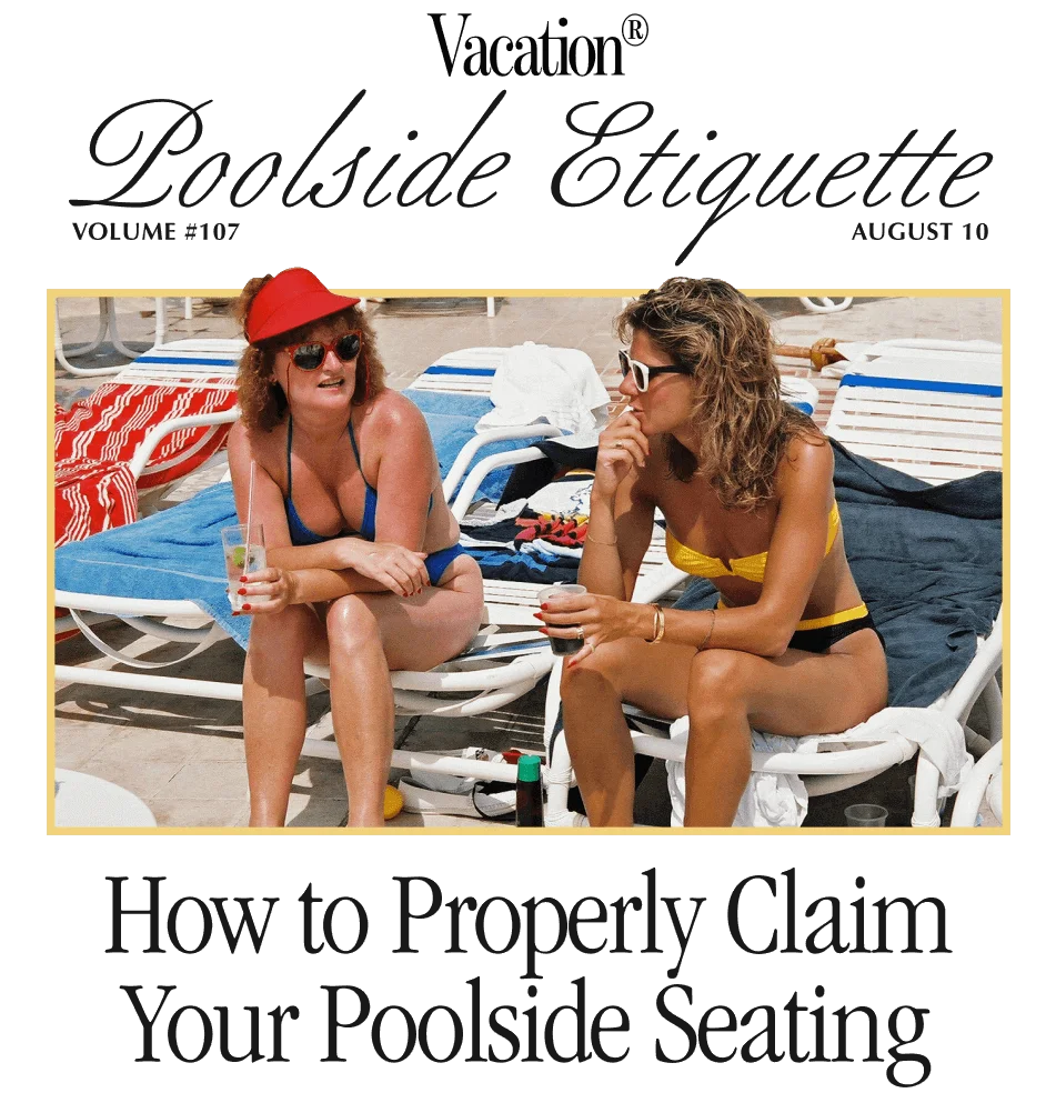 How to properly claim your poolside seating