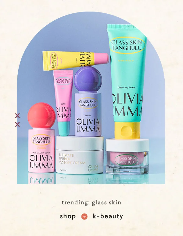 trending: glass skin, shop k-beauty