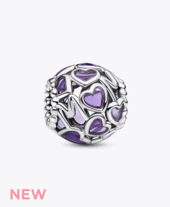 Openwork Hearts Mum Charm