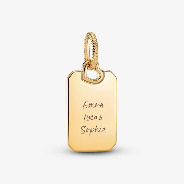 Engravable Rectangle Tag Pendant