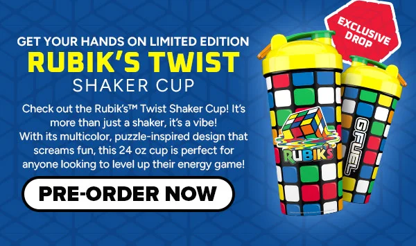 Get your hands on limited edition RUBIK'S TWIST SHAKER CUP!