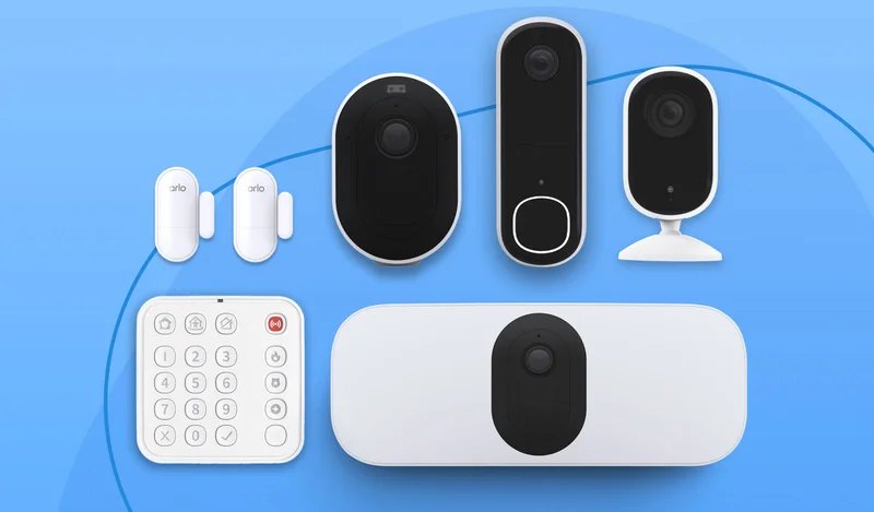 Various Arlo security products.