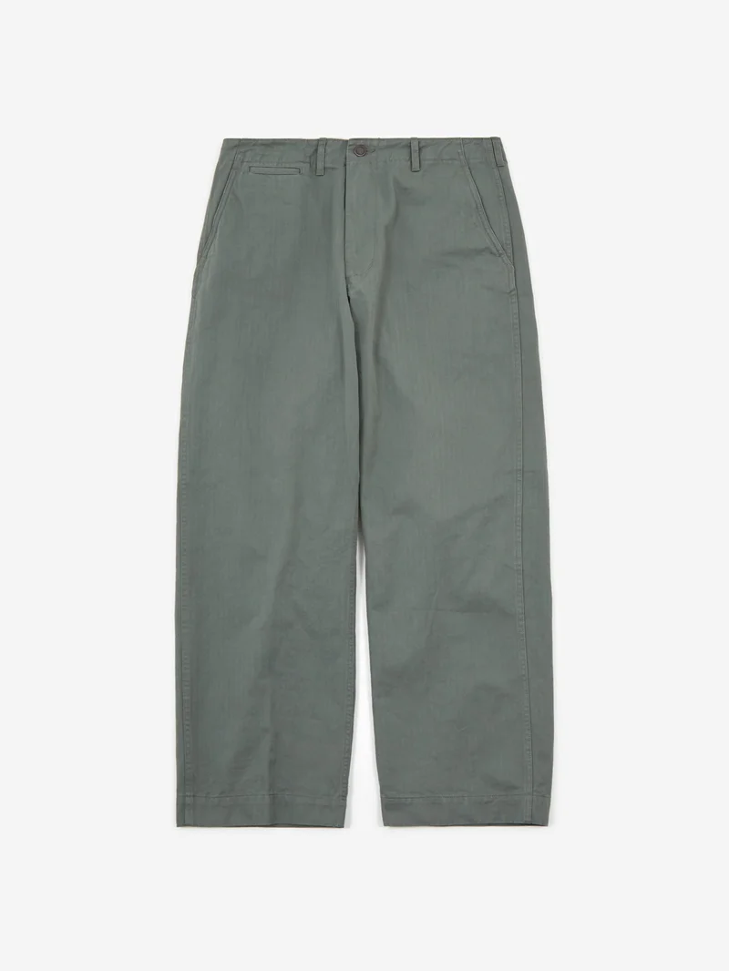 Image of Beams Plus MIL Trousers Herringbone - Sage