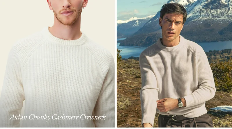 Aidan Chunky Cashmere Crewneck