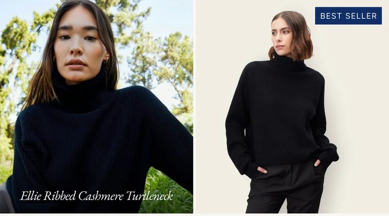 Ellie Chunky Cashmere Turtleneck