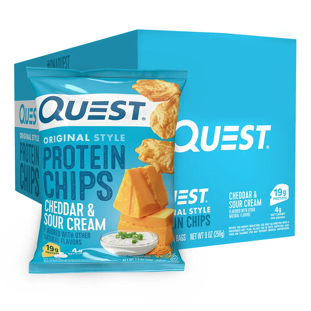 Image of Cheddar & Sour Cream Original Style Protein Chips