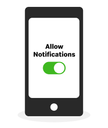 Allow notifications.