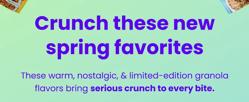 Crunch these new spring favorites