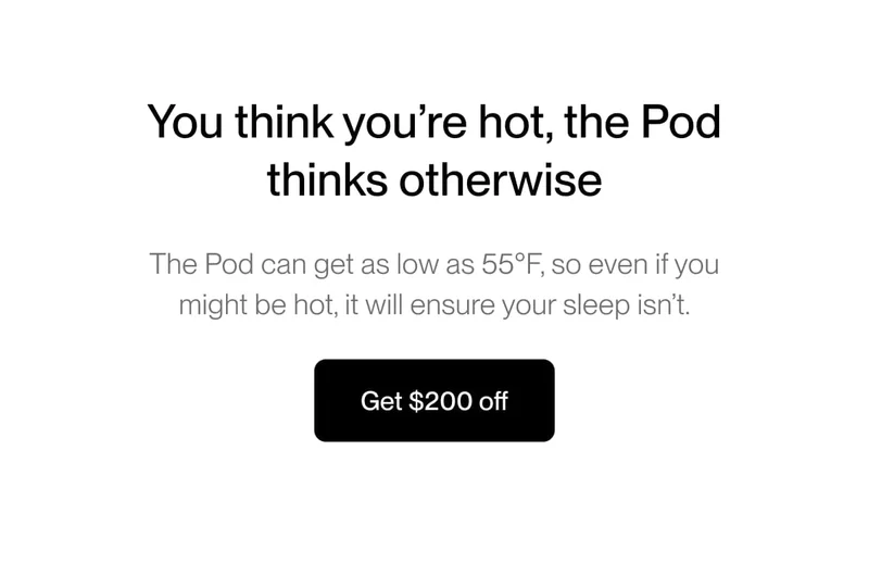 You think you're hot, the Pod thinks otherwise.