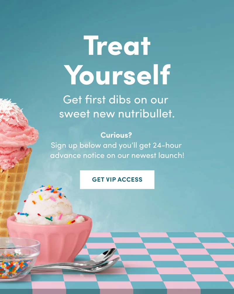 A scoop of pink strawberry ice cream in a waffle cone and white vanilla ice cream with rainbow sprinkles in a pink bowl on a checkered table.