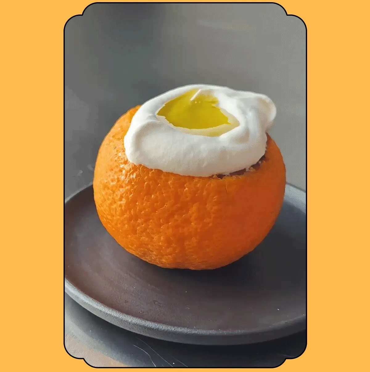 citrus chocolate mousse