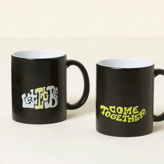 Lennon & McCartney Lyrics Color Changing Mug