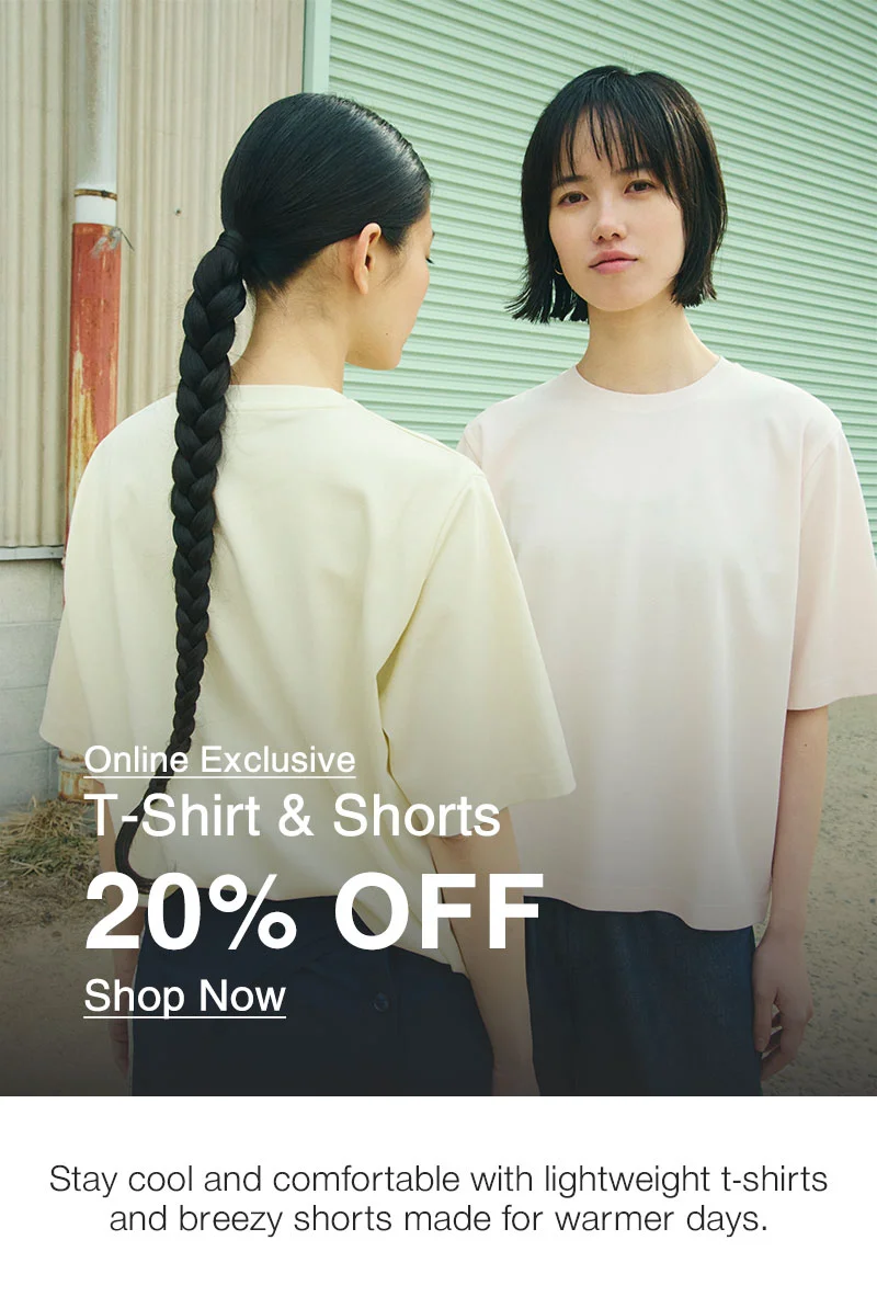 Shop Online Exclusive T-shirts & Shorts 20% OFF