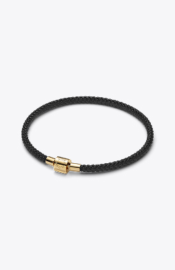 Shimmering Black Cord Bracelet
