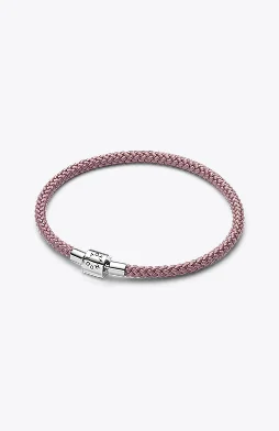 Shimmering Pink Cord Bracelet