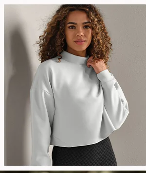 DreamGlow™ Cropped Mock Neck