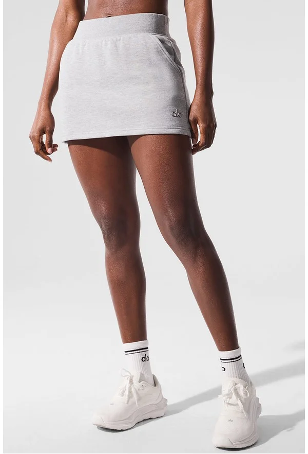 Accolade Skirt - Athletic Heather Grey - Athletic Heather Grey / S