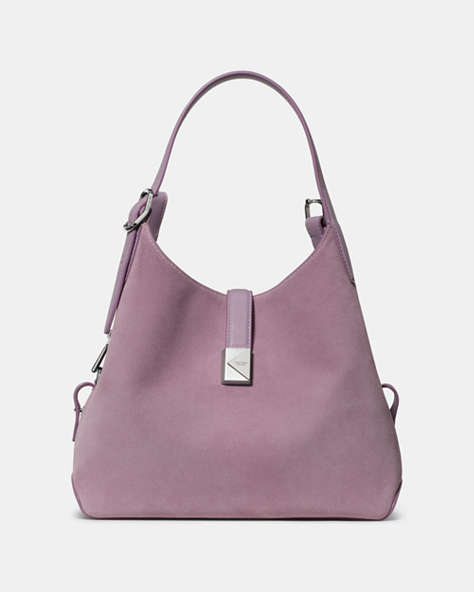 Deco Suede Crossbody Tote Bag