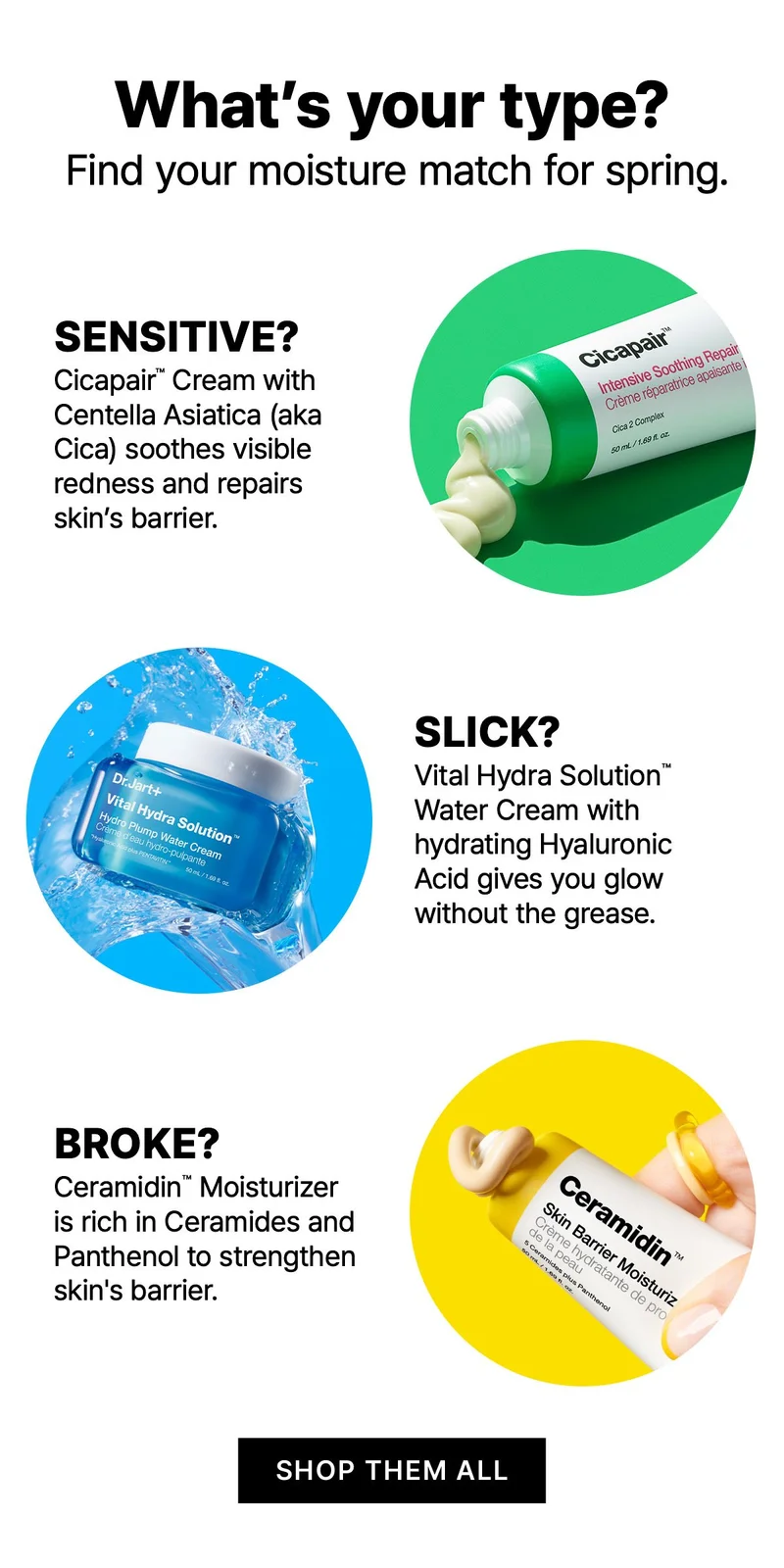 Calling all sensitive skin types. Get 3 free Cicapair full sizes with orders $65+.