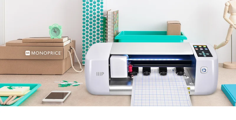 MakerCraft Craft Cutter; Accepts 12in Media; Offers Touch Screen Control and WiFi Accelerate your design process and elevate your creativity with Monoprice’s MakerCraft Craft Cutter and free SCAL 5 PRO software
