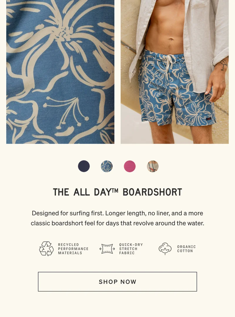 The All Day Boardshort | Shop Now