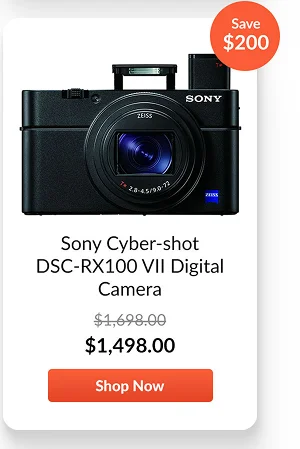 Sony Cyber-shot DSC-RX100 VII Digital Camera