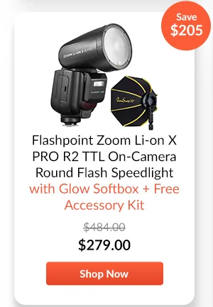 Flashpoint Zoom Li-on X PRO R2 TTL On-Camera Round Flash Speedlight